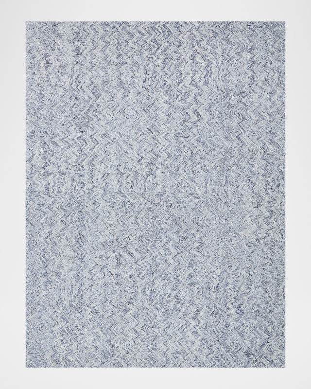 Veneta Hand-Tufted Blue Rug, 5' x 8'